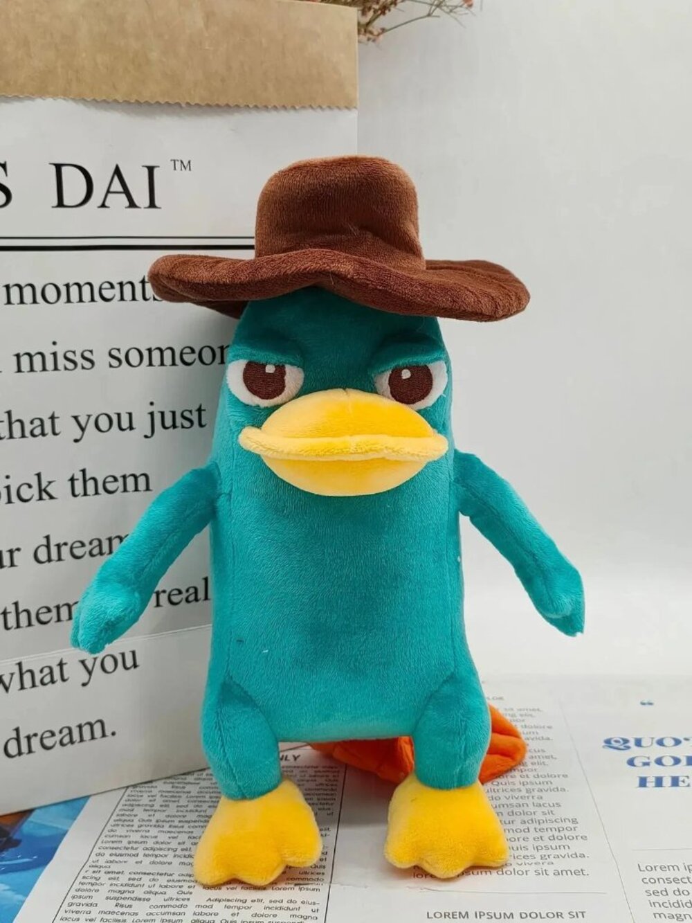 Perry the Platypus Phineas and Ferb "Agent P" 10 Inch Stuffed Animal